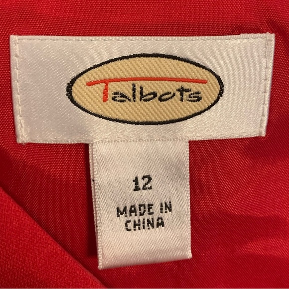 Talbots Cherry Red Dress - Picture 4 of 8